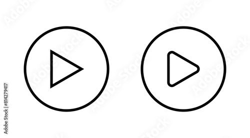Free Download Play Icon set. Play button vector icon - GFXLoad