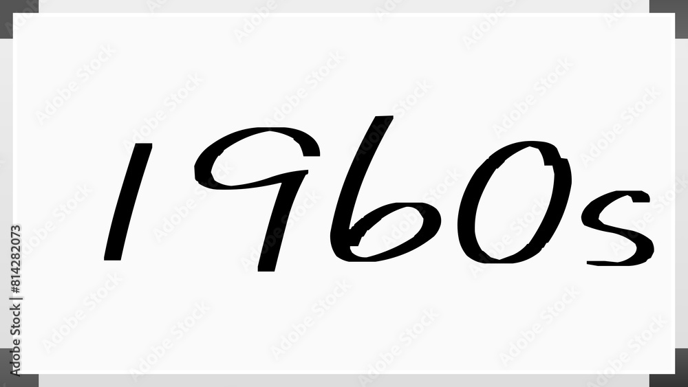 1960s (1960年代) のホワイトボード風イラスト 1960s (1960年代) のホワイトボード風イラスト