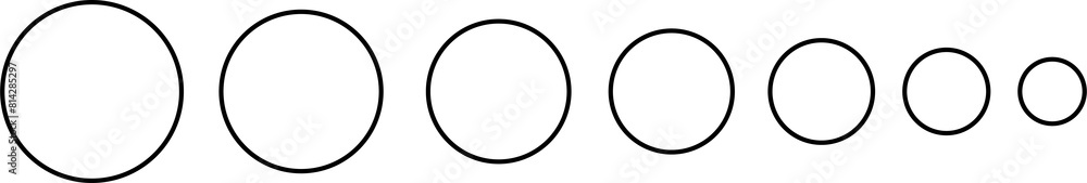Circle shapes set. Design elements Circle shapes set. Design elements