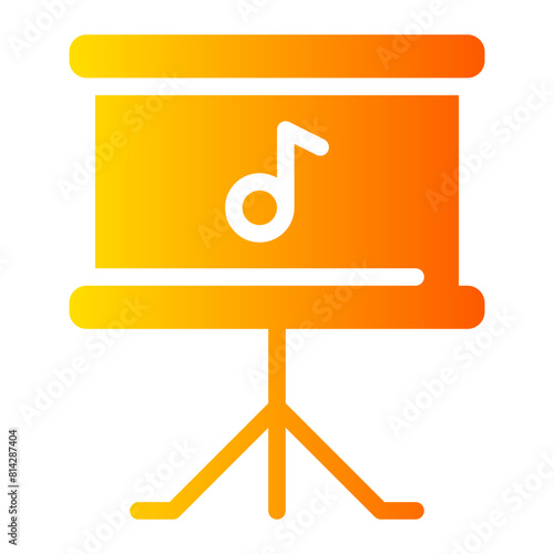 music stand gradient icon