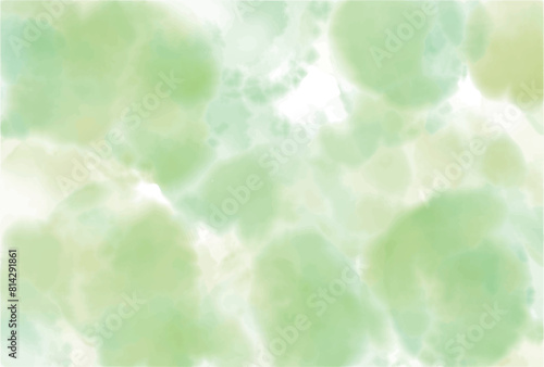 水彩　新緑　和紙　背景