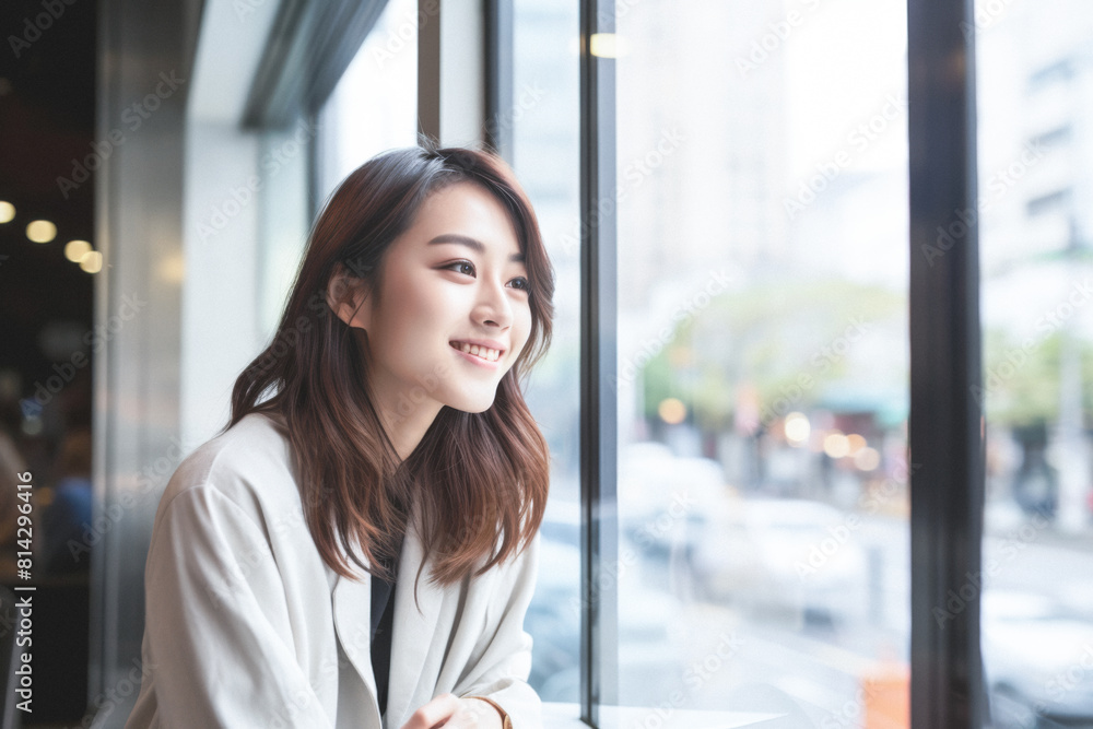 笑顔の女性 笑顔の女性