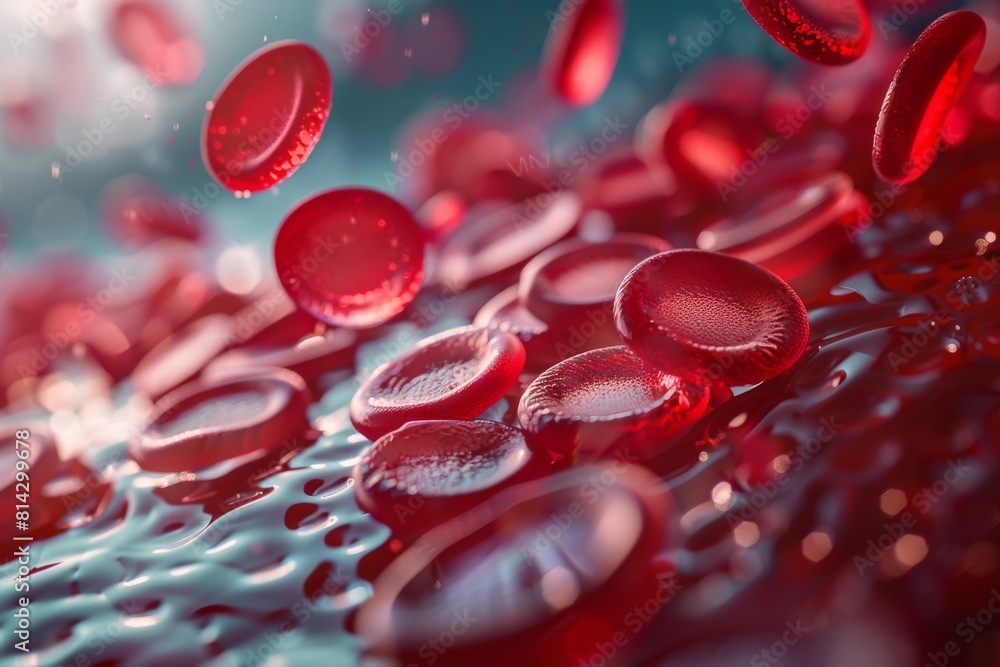 3d render red blood cells - science and medical concept. 3d render red blood cells - science and medical concept.