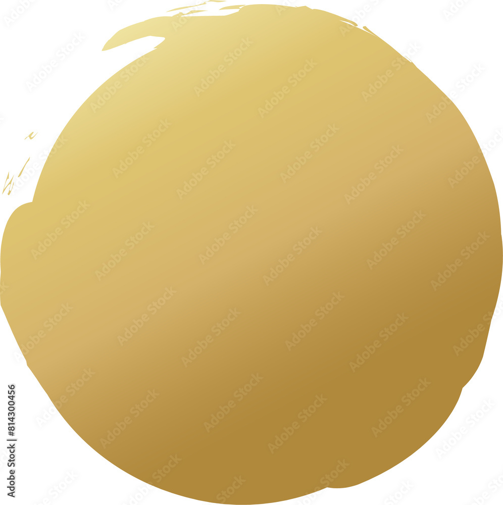 Gold round brush. Design elements Gold round brush. Design elements