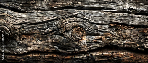Aged driftwood texture with weathered patterns and lines, ideal for vintage-style backgrounds,