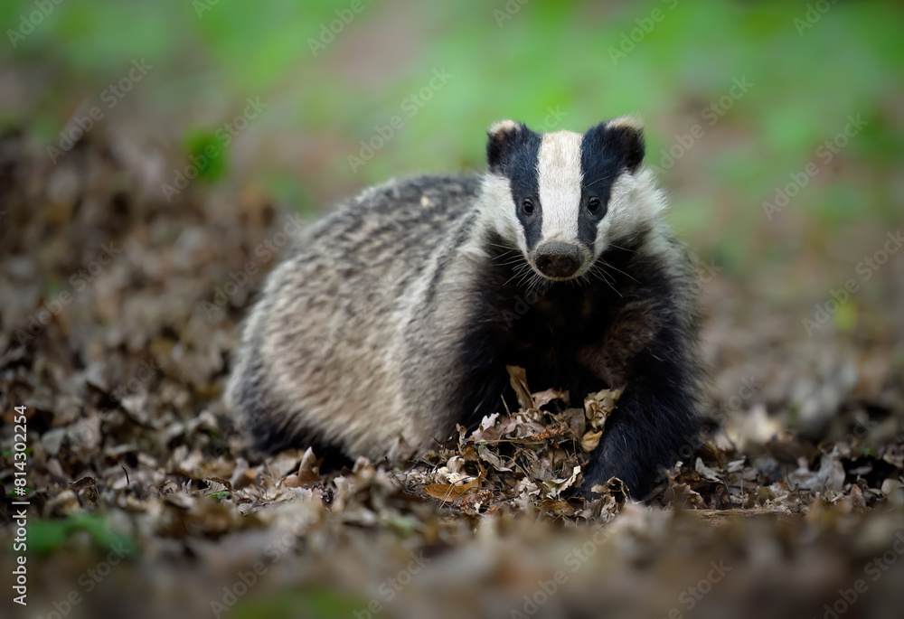 Fototapeta premium Badger close up ( Meles meles )