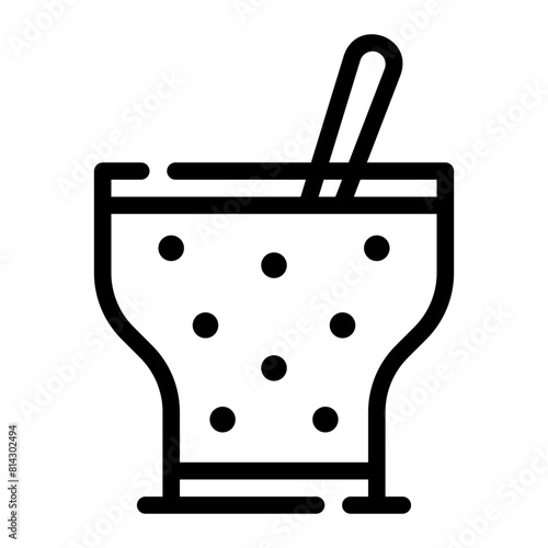 maracuja mousse line icon