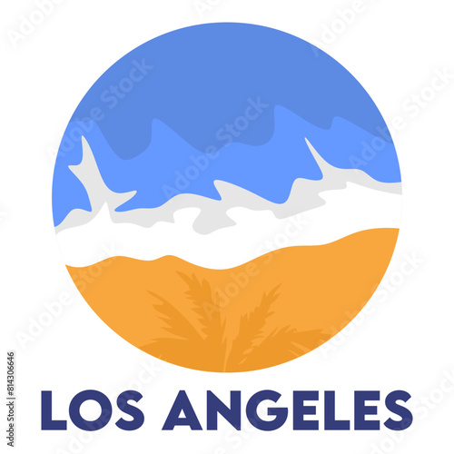 vacationing at tourist attractions in Los Angeles, California