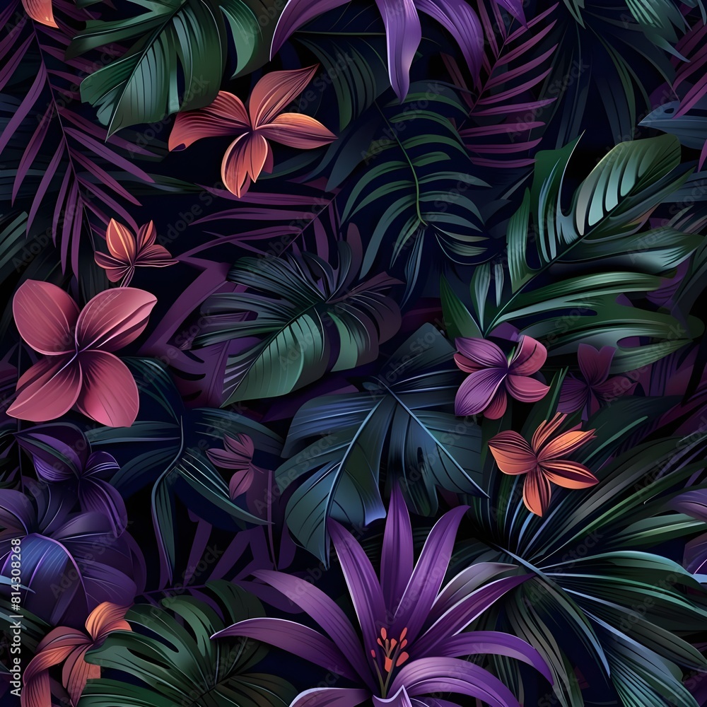 leaves forest pattern background leaves forest pattern background