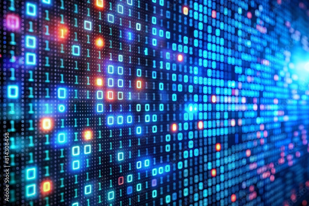Abstract Binary Software Programming Code Abstract Binary Software Programming Code