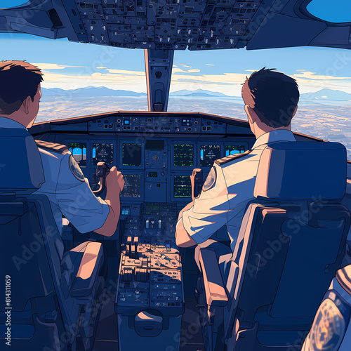Experience the Adventure and Precision of Pilots in Their Airplane Cockpit – A Captivating Visual Journey Through the Skies!
