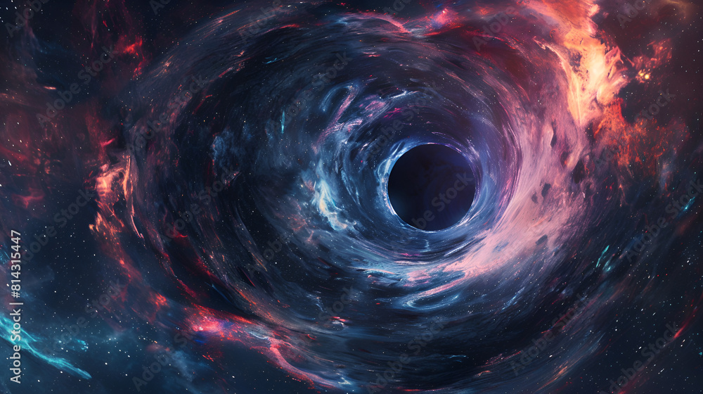 Realistic Style Black Hole in the Space Digital Art Aspect 16:9 Realistic Style Black Hole in the Space Digital Art Aspect 16:9