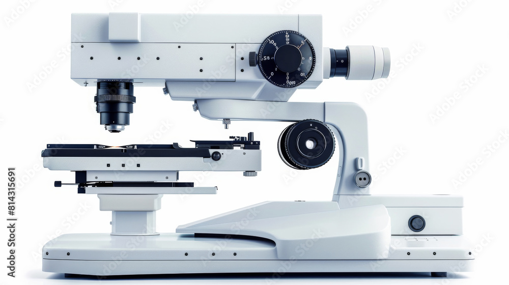 Fototapeta premium a retinal camera, used in ophthalmology, isolated on white.