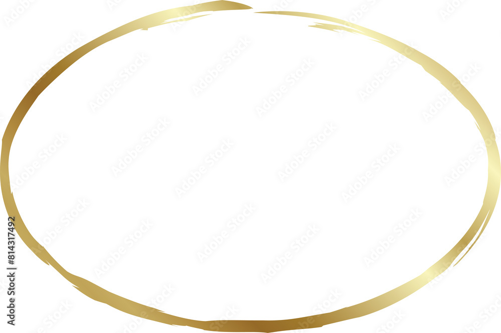 Gold oval grunge frames. Luxury design Gold oval grunge frames. Luxury design