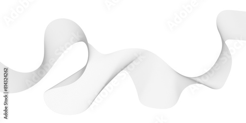 creative black line wave art abstract vector template illustration on white background. Digital frequency track equalizer. Stylized line art background. Vector illustration.