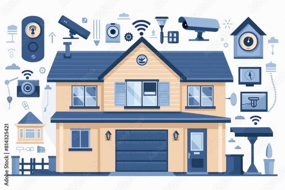 Alarm systems with alert mechanisms integrate digital protection measures, ensuring controlled security through smartphone-monitored CCTV systems.