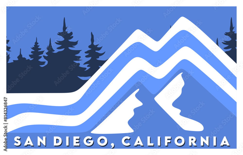 san diego california with mountain and forest views san diego california with mountain and forest views