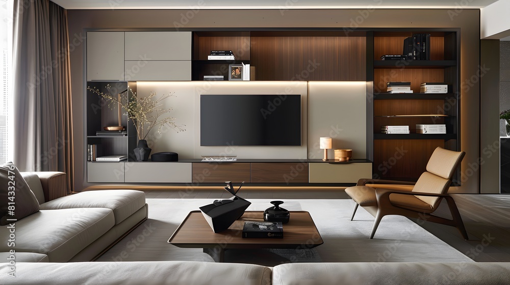 modern living room with ornamental plants modern living room with ornamental plants