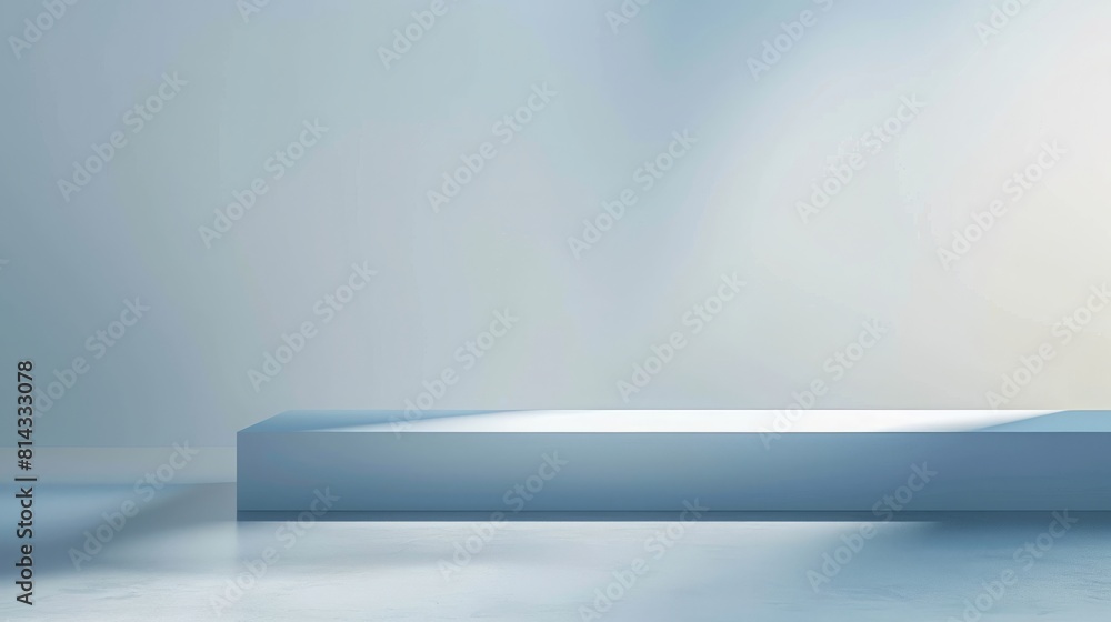 Obraz premium empty room with blue wall
