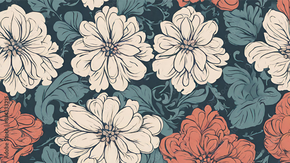 A Seamless Pattern Using Palet Color A Seamless Pattern Using Palet Color