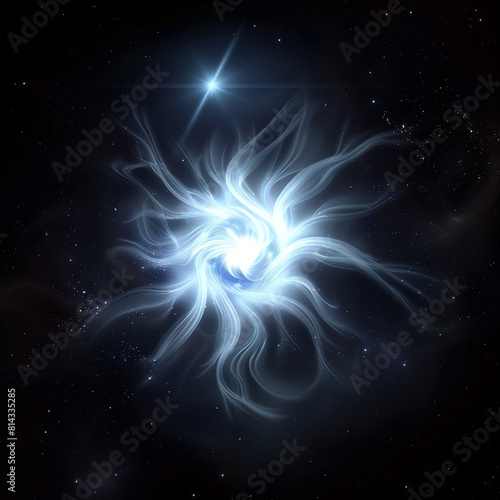 Pulsar Icon Styled as a Neutron Star  A Unique Celestial Illustration