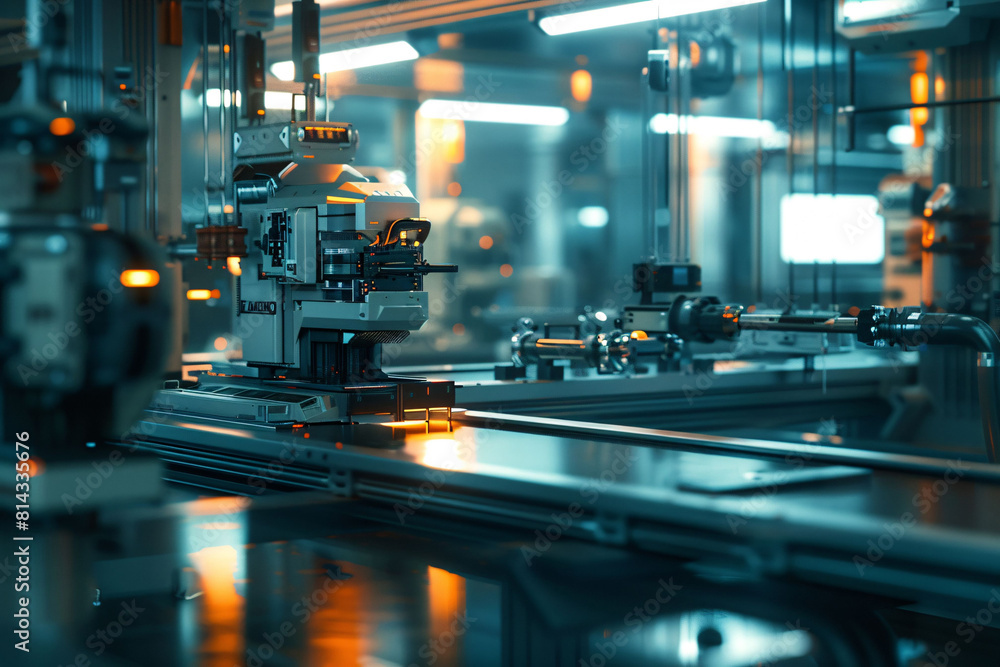 Industrial automation technology concept, smart manufacturing concept creative illustration Industrial automation technology concept, smart manufacturing concept creative illustration