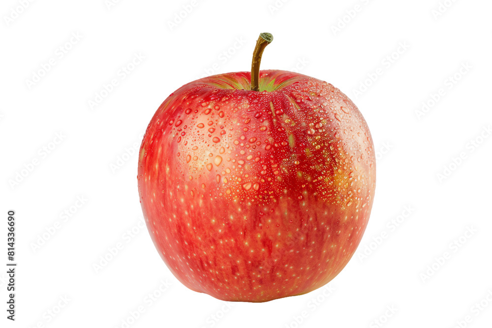 Single Red Apple Isolated on transparent Background: Fresh, Ripe, and Delicious Fruit Image Single Red Apple Isolated on transparent Background: Fresh, Ripe, and Delicious Fruit Image