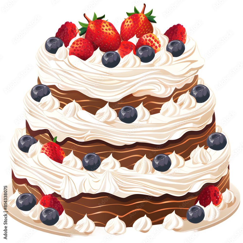 Cake with berries Cake with berries