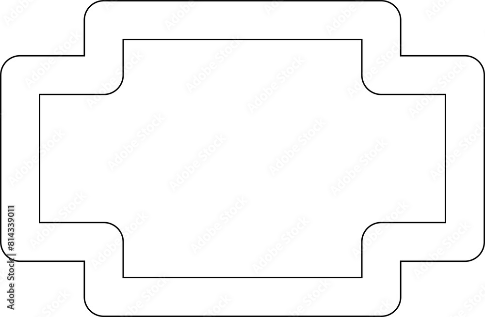 Square shape element. Geometric Square shape element. Geometric