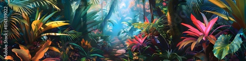 deep forest background