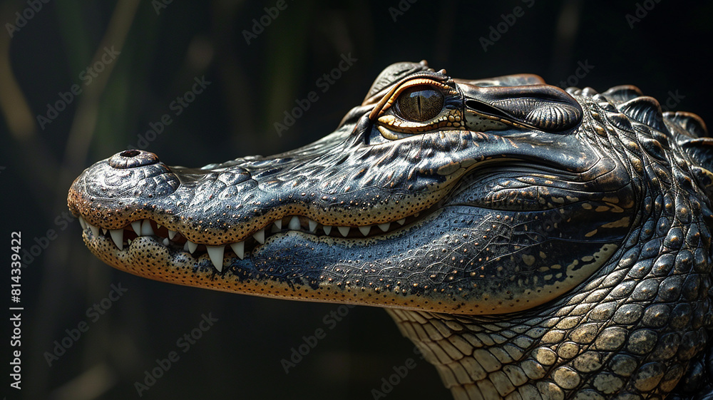 Fototapeta premium an alligator's head and neck
