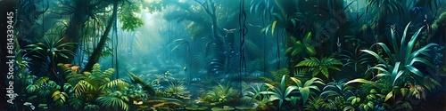 deep forest background