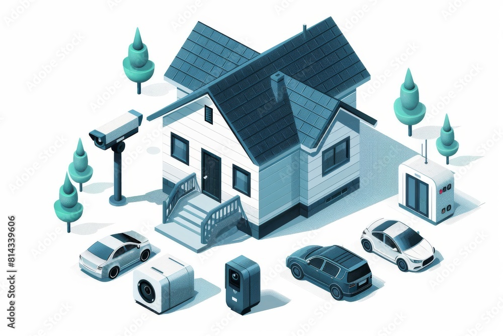 Loud alarms in internet-connected properties integrate video surveillance for smart home security, utilizing high-definition movement sensing in indoor cameras. Loud alarms in internet-connected properties integrate video surveillance for smart home security, utilizing high-definition movement sensing in indoor cameras.