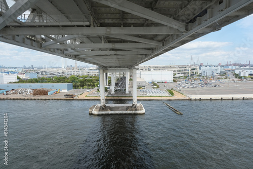 横浜ベイブリッジの歩道から見る大黒埠頭 © y.tanaka