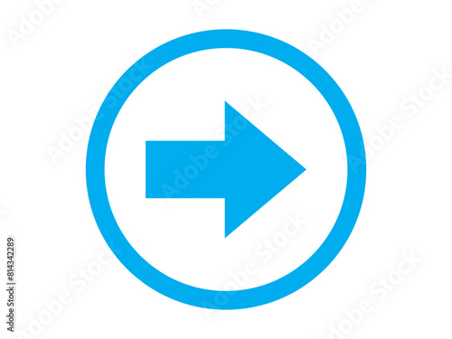 Arrow right button design illustration
