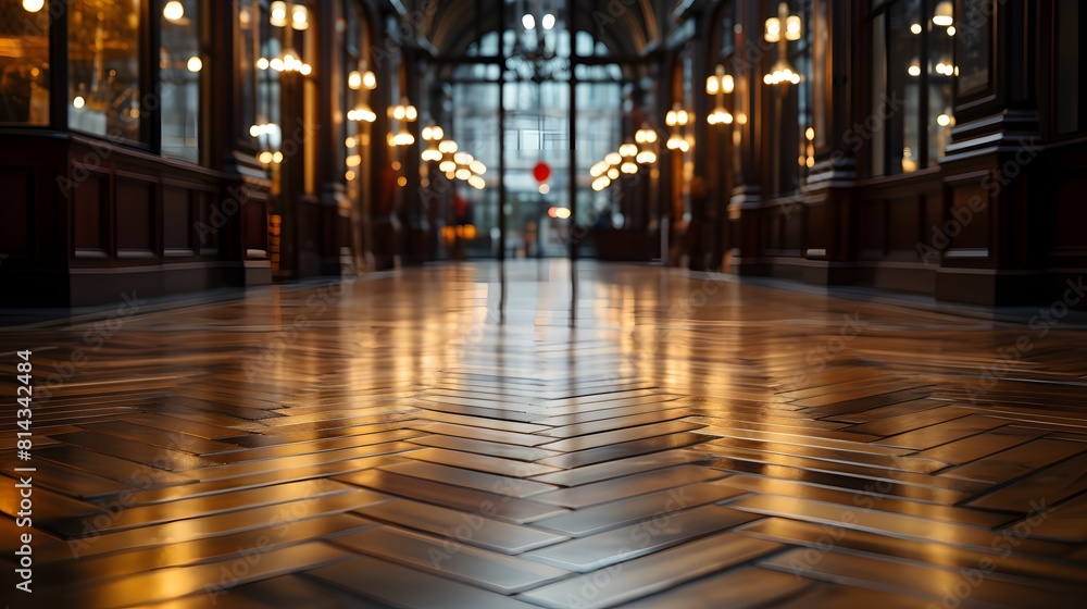 Close up of wooden floor with glossy paint Close up of wooden floor with glossy paint