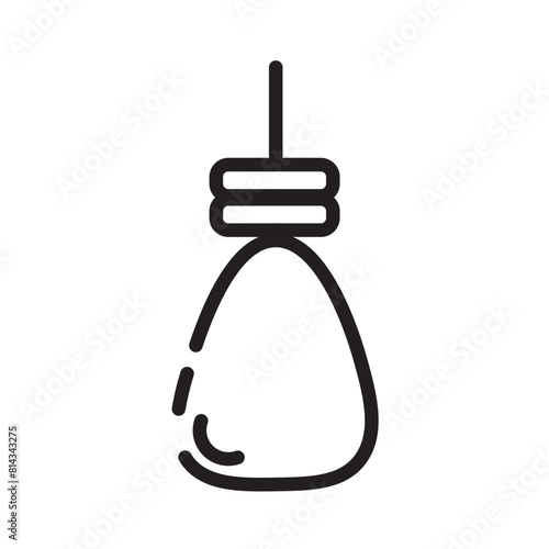 Gallow Suicide Medieval Line Icon