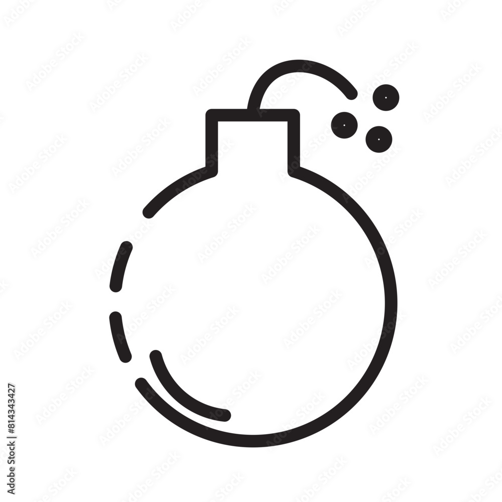 Bandits Bomb Pirate Line Icon Bandits Bomb Pirate Line Icon