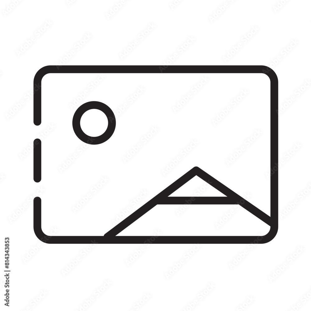 Gallery Images Media Line Icon Gallery Images Media Line Icon