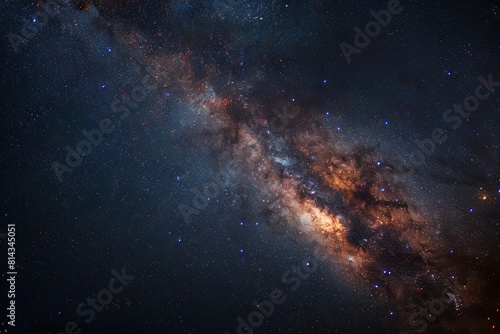 Milky way seen in space 