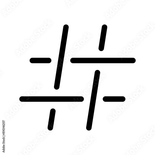 Hashtag Icon Vector Symbol Design Illustration