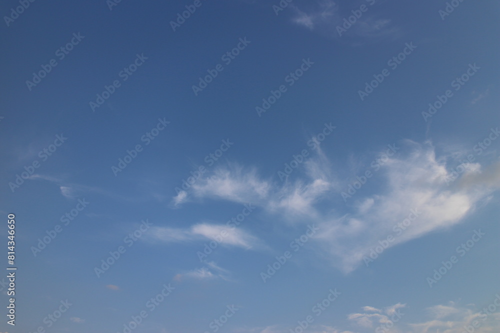 Fototapeta premium Blue sky with cloud. Clearing day and Good weather in the morning.