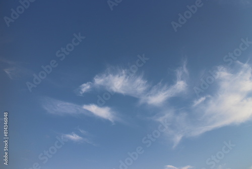 Blue sky background with clouds