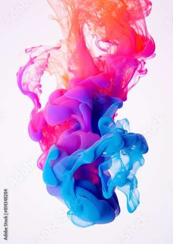 Fluid Multicolor Ink Art - made with Generative AI (ID: 814348284)
