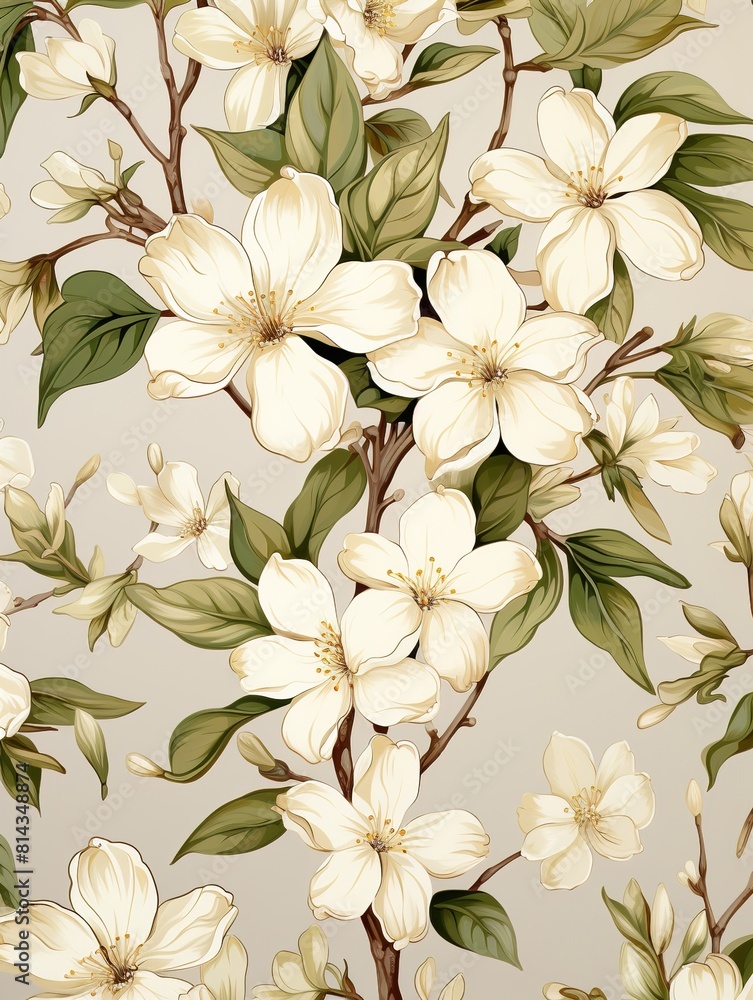 Fototapeta premium seamless floral background