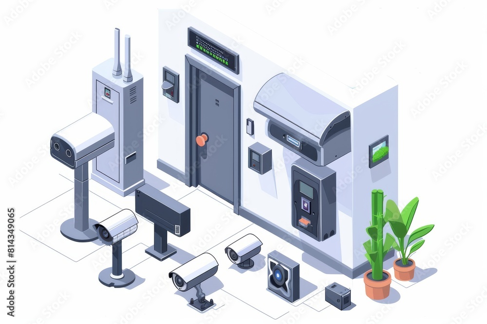Home security surveillance integrates CCTV, video technology, and Wi-Fi connectivity. Home security surveillance integrates CCTV, video technology, and Wi-Fi connectivity.