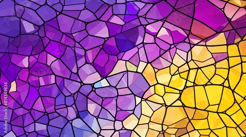 Colorful abstract background. Stained glass window. Fractured.