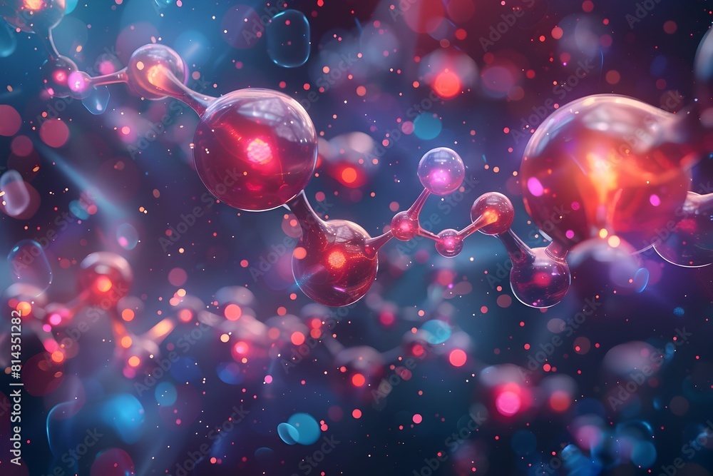 Captivating 3D Rendering of Hormone Molecules Showcasing Their Intricate Structure and Vibrant Colors in a Modern Endocrinology Setting Captivating 3D Rendering of Hormone Molecules Showcasing Their Intricate Structure and Vibrant Colors in a Modern Endocrinology Setting