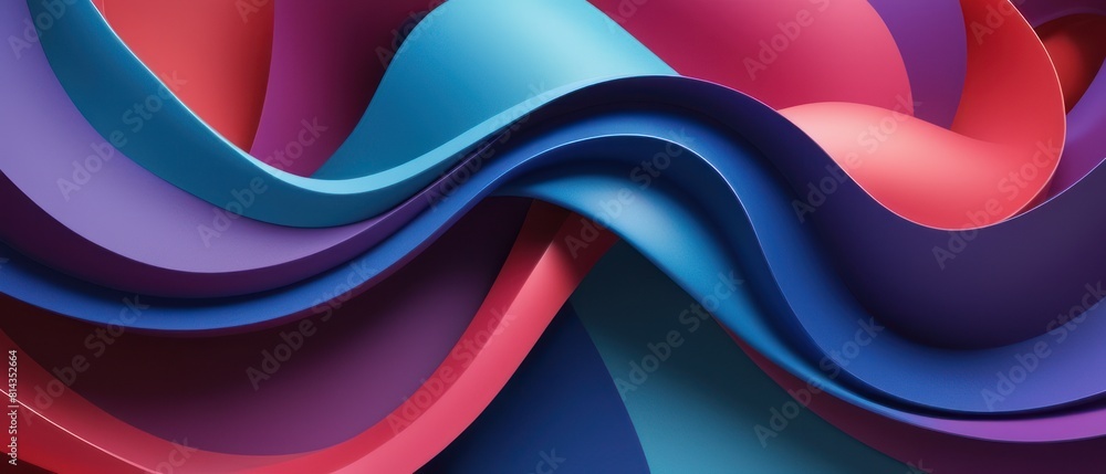 Fototapeta premium A colorful wave background