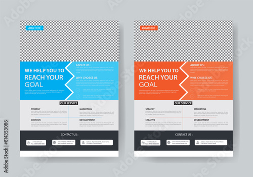 The Flyer Template is made in Adobe Illustrator format. This Template is best suitable for your Business. You can set images and change text, and color very quickly and easily.